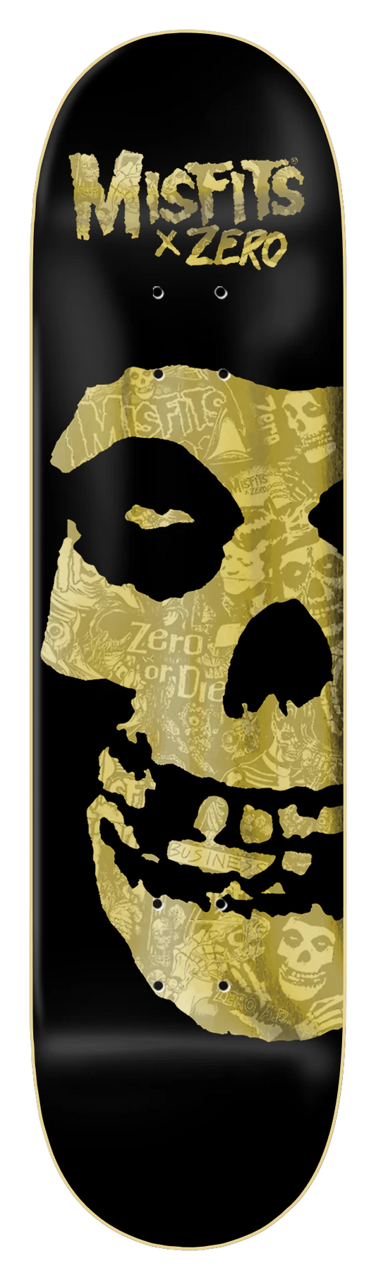 Zero Misfits Fiend Collage Gold Foil Skateboard Deck